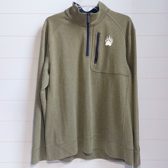 Alaskan Hardgear Duluth Trading Swing Dog 1/4 Zip Mock Neck Men's Large Green - Picture 3 of 7